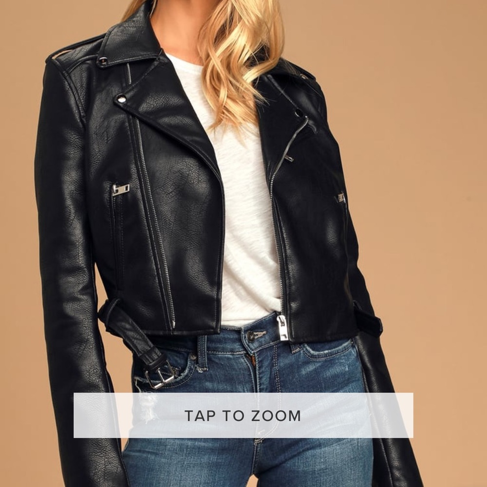Lulu's faux leather jacket